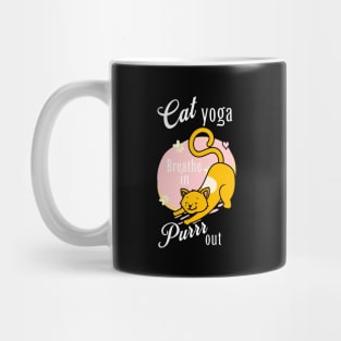 Cute Cat Yoga Design Mug